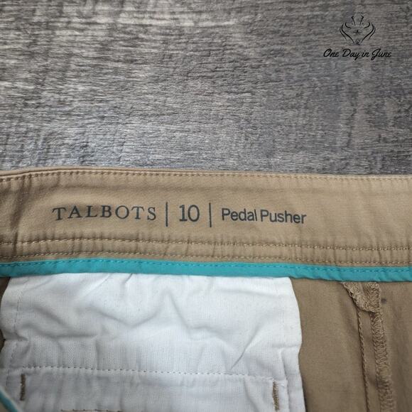 Talbots Peddle Pusher Cropped Pants Size 10 - Picture 2 of 6